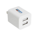 Double USB Wall Power Adapter